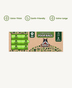 Pogi's Compostable Dog Poop Bags, certified compostable leak-proof bags